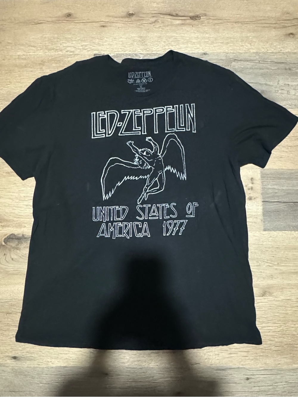 Black Led Zeppelin Graphic Tshirt